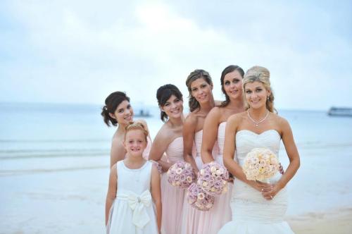 Sandra used baby pinks and mocha colours at her wedding in February Shoot 